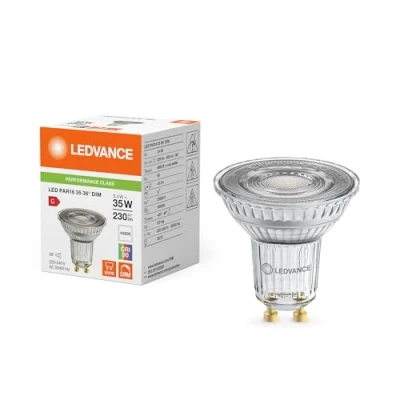 Immagine di LEDVANCE Performance Faretti LED Riflettore GU10 PAR16 3.4W 230lm 36D 940 Bianco Freddo Miglior resa cromatica Dimmerabile Sostitua 35W