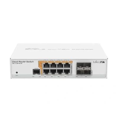 Immagine di MikroTik CRS112 8P 4S IN Network Switch Gigabit Ethernet (10/100/1000) Power Over (Poe) White