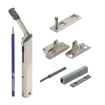 Immagine di Blum Aventos HK XS 20K1301T Set di 8 memorizzatori con chiusura a linguetta per fronti in legno e alluminio