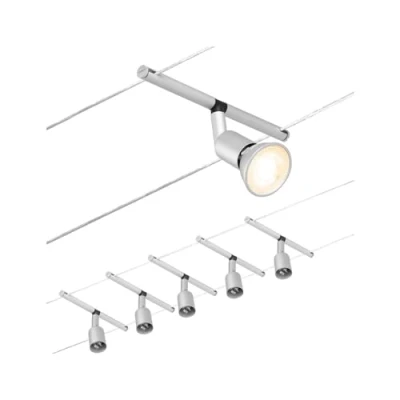 Immagine di Paulmann Wire Systems 94442 Sistema di illuminazione completo su cavo GU5.3 Cromo (opaco)