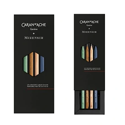 Immagine di Caran d&#039;Ache 0361.414 Les Crayons de la Maison 4 Matite profumate HB, colore: Argento