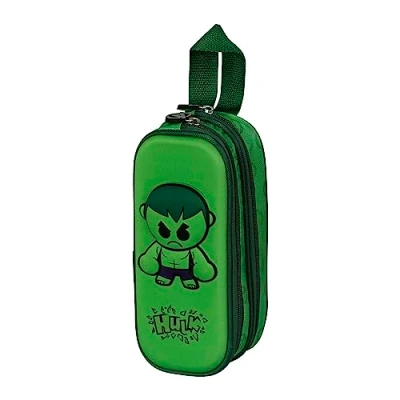 Immagine di Karactermania HULK Bobblehead 3D Double Astuccio per bambini, Taglia: One Size, Verde