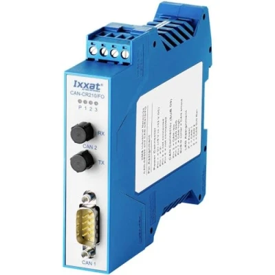 Immagine di Ixxat 1.01.0068.46010 CAN CR210/FO Ripetitore FO Bus, SUB D 9, Fibra ottica, F ST 12 V/DC, 24 V/DC 1 pz.