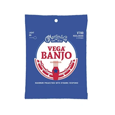 Immagine di Martin V700 VEGA BANJO STRINGS LIGHT NICKEL WOUND, 5 corde