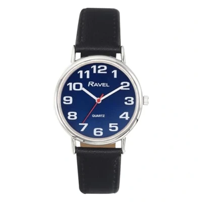 Immagine di Ravel orologio con cinturino donna di facile lettura grandi numeri Quarzo Analogico R0105.52.2 Quadrante Blu Sunray/Color Argento/Nero