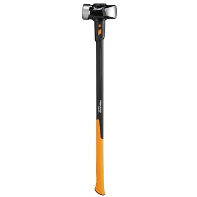 Immagine di FISKARS Mazza IsoCore L per affondare pali nel terreno o lavori di demolizione, Lunghezza: 92 cm, Peso: 4,76 kg, Nero/Arancione, 1020219