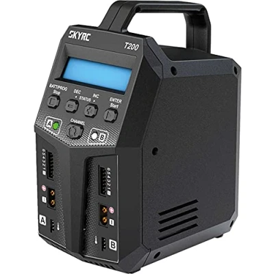 Immagine di SkyRC Caricatore per modellismo 12.0 A Piombo, LiFePO, LiHV, LiIon, LiPo, NiCd, NiMH Funzione scaricamento, Controllo della temperatura, Display grafico,