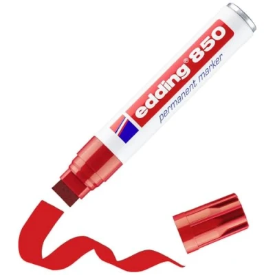 Immagine di Edding 4 850 1 4002 Marcatore indelebile Rosso resistente allacqua: Sì