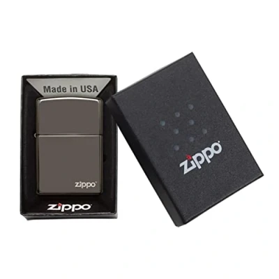 Immagine di Accendino Zippo® Classic Black Ice® 150ZL, Antivento Ricaricabile Zippo, Realizzato in Metallo con Caratteristico &quot;click&quot; Color Nero Opaco, Made USA, Ottima Idea Regalo