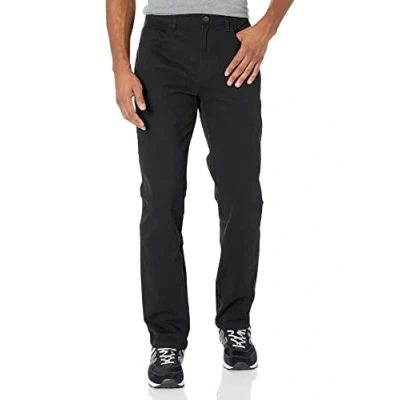 Immagine di Amazon Essentials Chino Elasticizzati Comodi con 5 Tasche e vestibilità Sportiva (in precedenza Goodthreads) Uomo, Nero, 40W / 28L