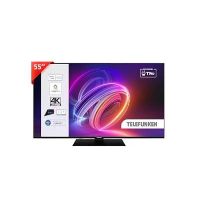 Immagine di TELEFUNKEN Smart TV 55&quot; Ultra HD TE55750B46I2PZ, TiVo LED 55 Pollici, Compatibile con Alexa e Google Assistant, DVB I, Digitale T2, Dolby Vision, HDR10