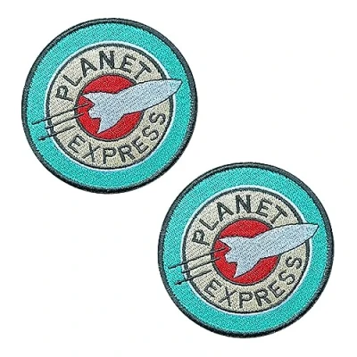 Immagine di Set di 2 toppe divertenti per esplorazione dello spazio compatibles con velcro tattico Moral Appliques Emblema zaino uniforme, gilet cani, borsa la scuola all