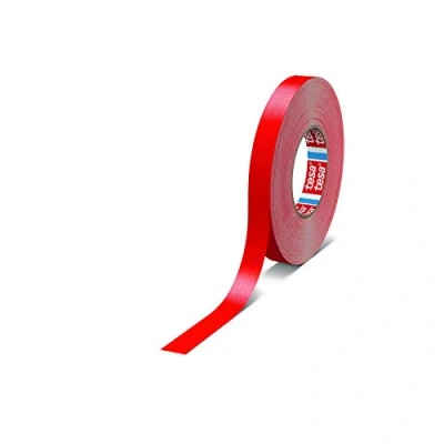 Immagine di tesa band 4651 Nastro in tessuto ad alte prestazioni, larghezza e colori (19 mm x 50 m, rosso)