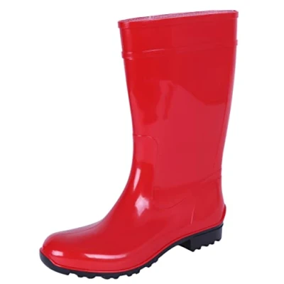Immagine di Stivali da pioggia impermeabili di colore rosso, resistenti, robusti, suola in PVC, 100% ILSE LEMIGO 42 EU 8UK