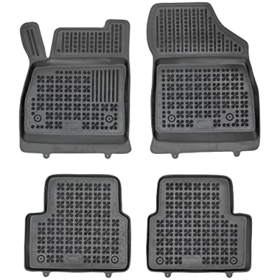Immagine di REZAW PLAST 200522 Set tappetino Gomma anteriore e posteriore 4 nero Su misura OPEL: Astra K Hatchback
