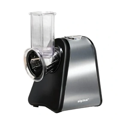 Immagine di alpina Affettaverdure 4 in 1 Multifunzione Elettrico 200 Watt Acciaio inox Argento
