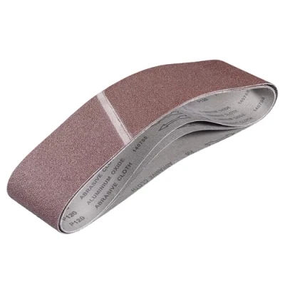 Immagine di Einhell Set di 3 nastri abrasivi originali (accessori per levigatrice a nastro, 100 x 914 mm, 1 P60, P80, P120)