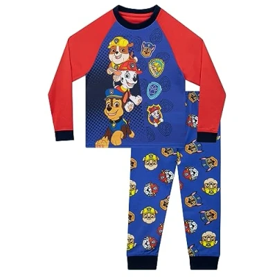 Immagine di Paw Patrol Pigiama Rubble, Marshall, Chase Ragazzi Manica Lunga Pigiamone Bambina Multicolore 18 24 Mesi