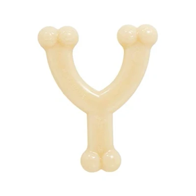Immagine di Nylabone masticabile Dura Power Chew Giocattolo a Forma di Osso Forcella Gusto Pollo per Cani Taglia Piccola (Fino 11 kg) Mascelle Estreme/Forti