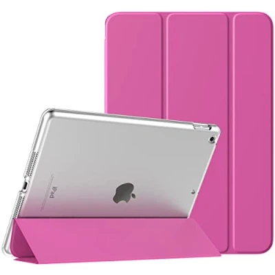 Immagine di TiMOVO Cover per iPad 9 Generazione 2021/iPad 8 2020/iPad 7 2019, Custodia con Guscio Posteriore Traslucido Smart Auto Svegliati/Sonno 10.2&quot;, Magenta
