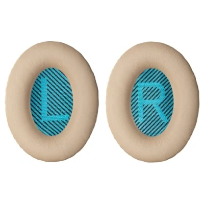 Immagine di Cuscinetti auricolari di ricambio Imbottiture per cuffie Bose QuietComfort QC 35 25 15 2, Cuscino QC35 QC25 QC15 QC2 SoundLink SoundTrue Around Ear II AE2 (marrone chiaro)