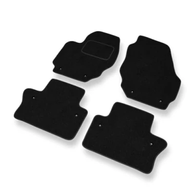 Immagine di Mossa Tappetini auto in feltro compatibili con Volvo V70 III (2007 2016) tappeti nero 1