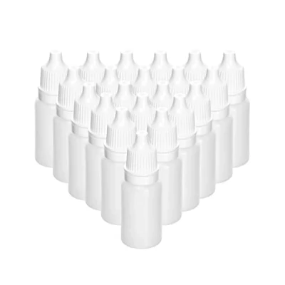 Immagine di QWORK® 150 Pezzi Flaconi contagocce in plastica da 10 ml, a goccia comprimibili portatili, per campioni liquidi