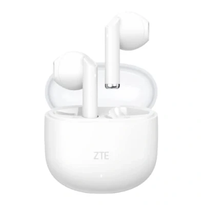 Immagine di ZTE Buds 2, TWS, Bluetooth 5.3, 25 ore di batteria, microfono HD, controllo touch, assistente vocale, impermeabilità IPX4, ricarica USB C, bianco