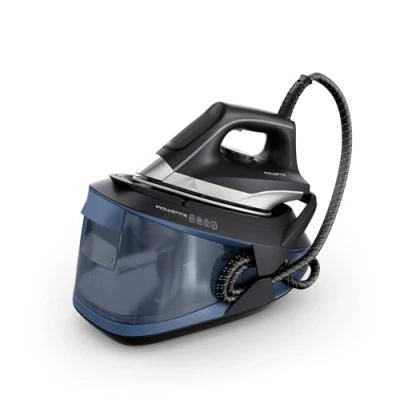 Immagine di Rowenta Turbosteam Ferro da Stiro con Generatore di Vapore, 2600 Watt, Vapore Costante 120 g/min, Riscaldamento Rapido, 1,7 L, Sistema Anticalcare, Caldaia, VR8325