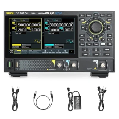 Immagine di RIGOL DG902 Pro Generatore di funzioni/forme d&#039;onda arbitrarie, portatile, 70MHz, 1,25Gsa/s, 16bits, 2 canali uscita, supporto alimentazione mobile