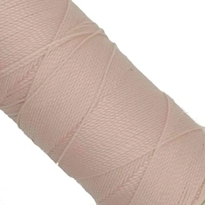 Immagine di Linhasita, rocchetto di filo cerato, Linhasita 100 g, 170 m, 1 mm spessore, in poliestere, macramè, 30 colori. metros / gr rosa pallido