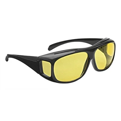 Immagine di Wedo 27147599 Occhiali per la Visione Notturna Pull Over Guidatori, Nero/Giallo