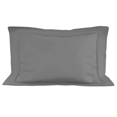 Immagine di Soleil d&#039;ocre Percento tagliare cuscino in cotone, Grigio, 50 x 75 cm
