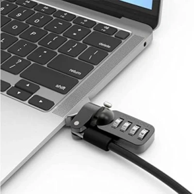 Immagine di MacBook Air 2020 Lock Security Ledge con cavo di sicurezza a combinazione