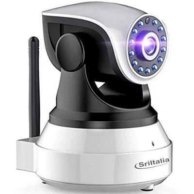Immagine di Sricam SP017 S Telecamera di Sorveglianza Wireless 3 MP, Videocamera IP HD Interno WiFi/Ethernet con Visione Notturna, Audio Bidirezionale, Sensore Movimento, Compatibile iOS/Android/Windows PC