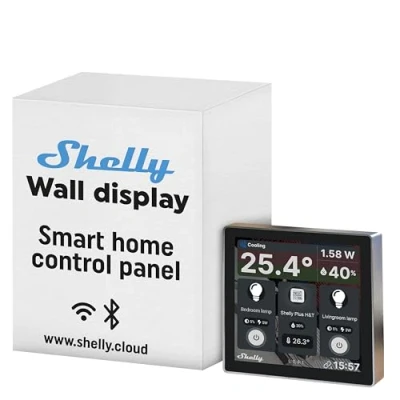 Immagine di Shelly Wall Display touch a parete Wi Fi