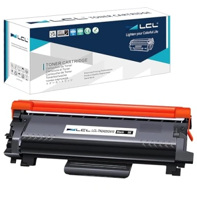 Immagine di LCL Compatibile Cartucce di Toner TN2420 TN 2420 TN2410 2410 3000Pagine Sostituzione per Brother HL L2375DW DCP L2550DW MFC L2715DW L2750DW L2386DW L2385DW 2370DW L2710DN (1 Nero)
