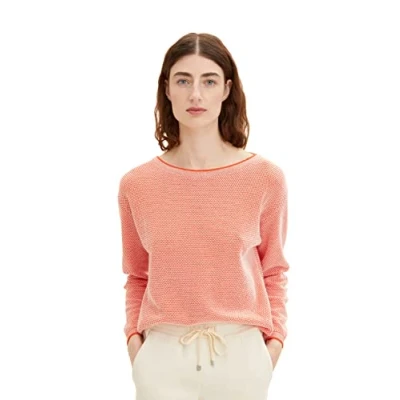 Immagine di TOM Tailor Maglione, Donna, Taglia: 44, Red bubble structure