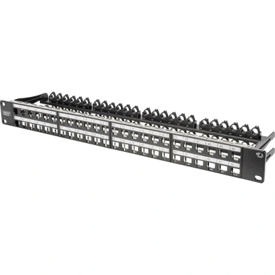 Immagine di Digitus DN 91424 48 Porte Patchpanel di rete 483 mm (19) 1 U Nero
