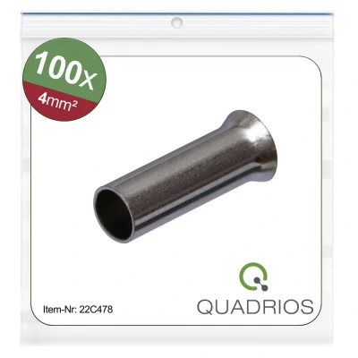 Immagine di Quadrios 22C478 Capocorda 4 mm² Non isolato 100 pz.