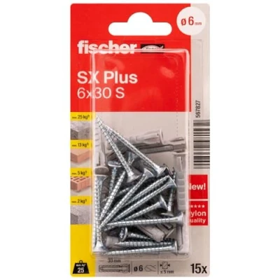 Immagine di Fischer SX Plus Tassello ad espansione 30 mm 6 567827 15 pz.