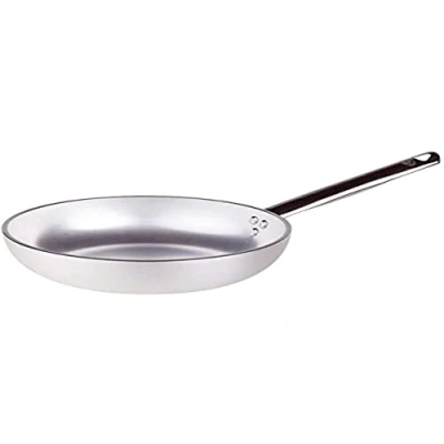 Immagine di Pentole Agnelli Linea Alluminio 2 mm Padella Radiante Svasata Alta con Manico Inox , Argento, 20 cm