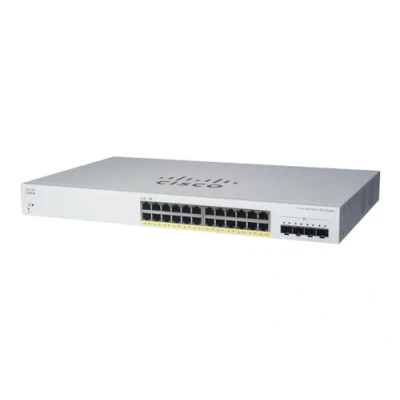 Immagine di Cisco Business Smart Switch CBS220 24FP 4X 24 porte GE Full PoE 4 SFP+ da 10G Garanzia hardware limitata di tre anni (CBS220 EU)