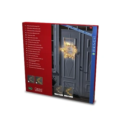 Immagine di Konstsmide 1795 803 Corona con illuminazione Stella Ambra LED (monocolore) Ottone ERP: G (A G)