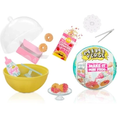 Immagine di Miniverse Make It Mini Food di MGA Cafe Serie 3 Oggetti da Collezione in una Confezione Misteriosa Gioco Resina Fai te Repliche Cibi, NON COMMESTIBILI Età 8+