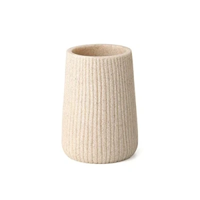 Immagine di TATAY Saigon Bicchiere da Bagno, Poliresina, Beige, 7.7x7.7x10.3 cm