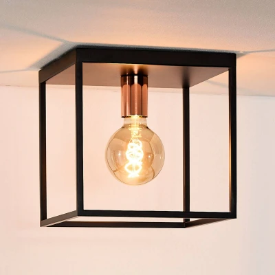 Immagine di LUCIDE Arthur Plafoniera E27, 40 W, Nero, Rame