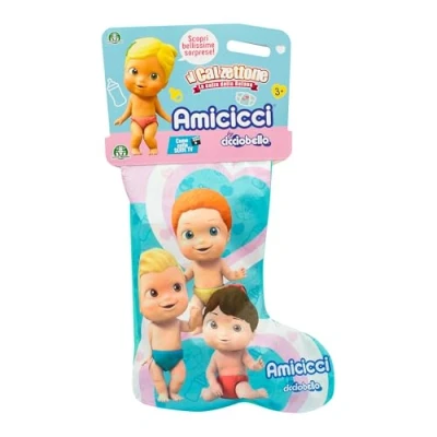 Immagine di Giochi Preziosi Calzettone Amicicci 2024, Calza Befana Bambino e Bambina con un Personaggio, Accessori Album da Colorare, Tante Sorprese Divertimento per l&#039;Epifania, Idea Regalo