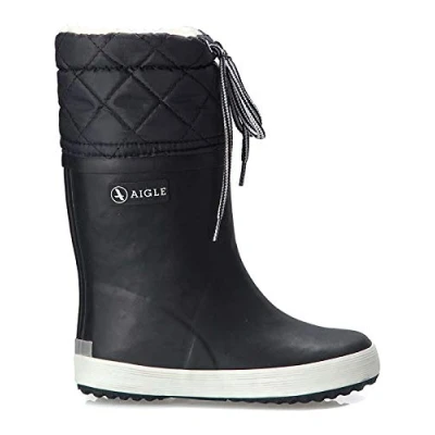 Immagine di Aigle Giboulee, Stivali di Gomma Unisex Bambini e ragazzi, Blu Navy Bianco, 19 EU