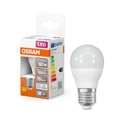 Immagine di OSRAM 4099854022029 LED (monocolore) ERP F (A G) E27 Globe (mini) 7 W = 60 Bianco freddo (Ø x A) 47 mm 1 pz.